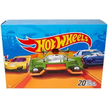 Hot Wheels 20li Araba Seti, 1:64 ölçekli araçlardan oluşur