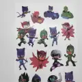 Pj Masks Kedi Çocuk, Kertenkele, Baykuş Kız, Romeo, Ay Kızı Geçici Dövme