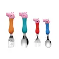 Peppa Pig Ailesi 4’lü Çatal Kaşık Seti + Peppa Pig 25 Cm Peluş Oyuncak