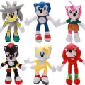 Sonic 6 lı Peluş, Sonic the Hedgehog, Tails, Knuckles, Amy Rose, Silver , Shadow