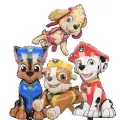 Kumik Paw Patrol Folyo Balon Seti, Chase, Marshall, Skye, Rubble 4 lü