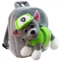 Paw Patrol Peluş ve Sırt Çantası bir arada Chase, Marshall, Skye, Zuma, Rocky, Rubble