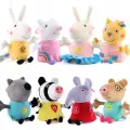 Peppa Pig , Peppa, George ve Arkadaşları 10 lu Peluş Seti ( 19 cm )