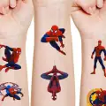 Spiderman Örümcek Adam Karakterleri Geçici Dövme