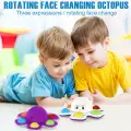 Yüz değiştiren ahtapot Popit stres çarkı Pop It Fidget ( 2 li set )