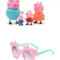 Peppa Pig 4 lü figür ve Peppa Gözlük