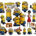 Minions Fügür Krarakterli Geçici Dövme Tam Set