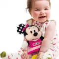 Kumik Disney Baby Minnie İlk Aktivite Minnie Mouse Peluş Diş Kaşıyıcı Sesli Oyuncak
