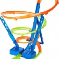 Hot Wheels Spiral Çarpışma motorlu uzun yarış seti