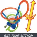 Hot Wheels Spiral Çarpışma motorlu uzun yarış seti