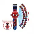 Spiderman Örümcek Adam Projeksiyonlu Saat 24 Farklı Resim