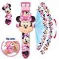 Minnie Mouse Projeksiyonlu Saat 24 Farklı Karakteri Duvara Yansıt