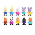 Kumik Domuz 10 Adet Set 5-10cm Aile George Anime Aksiyon Figürler