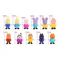 Kumik Domuz 10 Adet Set 5-10cm Aile George Anime Aksiyon Figürler