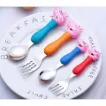 Kumik Spot (özel Ürün) Peppa Pig Kaşık Çatal Kavrama Çocuk Seti, 4 Adet