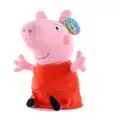 Kumik 4 Lü Peppa Pig figür, Led Saat+ Peluş(25cm)