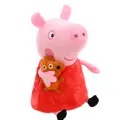 Kumik Kırmızı Peppa Pig Yumuşak Domuz Oyuncak 25cm Peppa