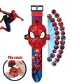 Kumik Çocuk Spider Man Figürlü Projeksiyonlu Dijital Kol Saati