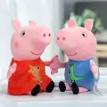 Kumik Peppa Pig Aile Peluş seti 25 cm ve 19 cm