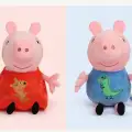 Kumik Peppa Pig Aile Peluş seti 25 cm ve 19 cm