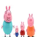 Kumik Peppa Pig Aile Seti-4 Lü Sevimli Oyuncak