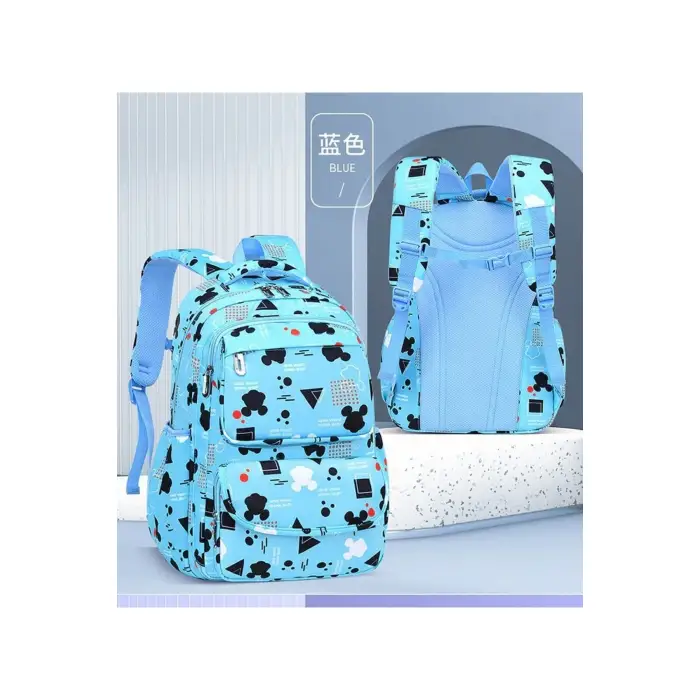 Kumik Çok Fonksiyonlu Su Geçirmez Okul Çantası Mavi