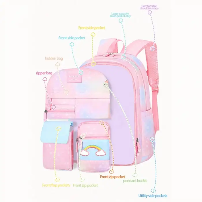 Kumik Çok Fonksiyonlu Su geçirmez Okul Çantası