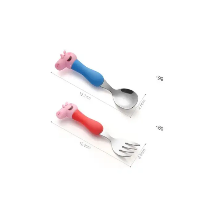 Kumik Peppa 4lü Çatal Kaşık Set