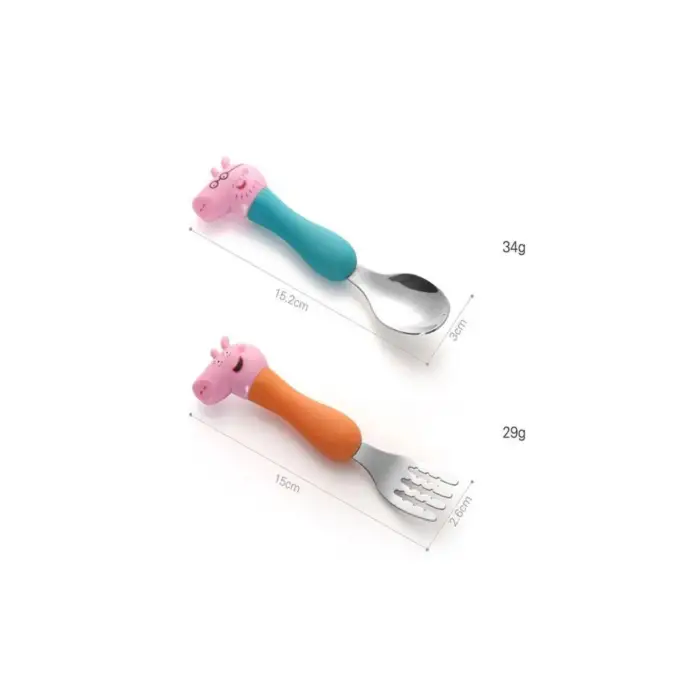 Kumik Peppa 4lü Çatal Kaşık Set