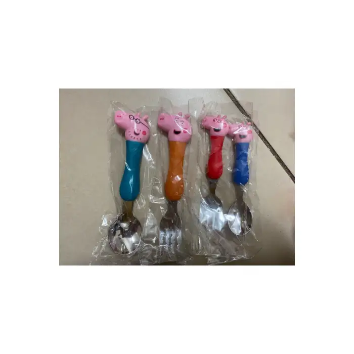 Kumik Peppa 4lü Çatal Kaşık Set