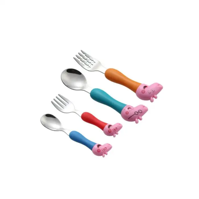 Kumik Peppa 4lü Çatal Kaşık Set