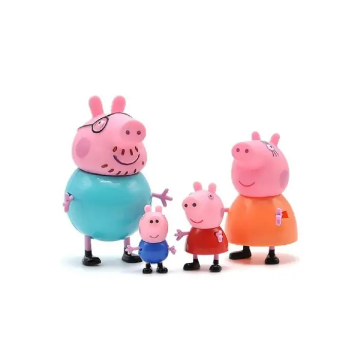 Kumik Peppa Pig Ailesi 4lü Figür Oyuncaklar