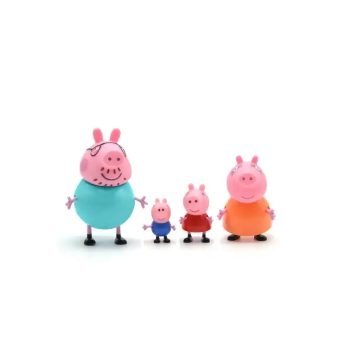 Kumik Peppa Pig Ailesi 4lü Figür Oyuncaklar