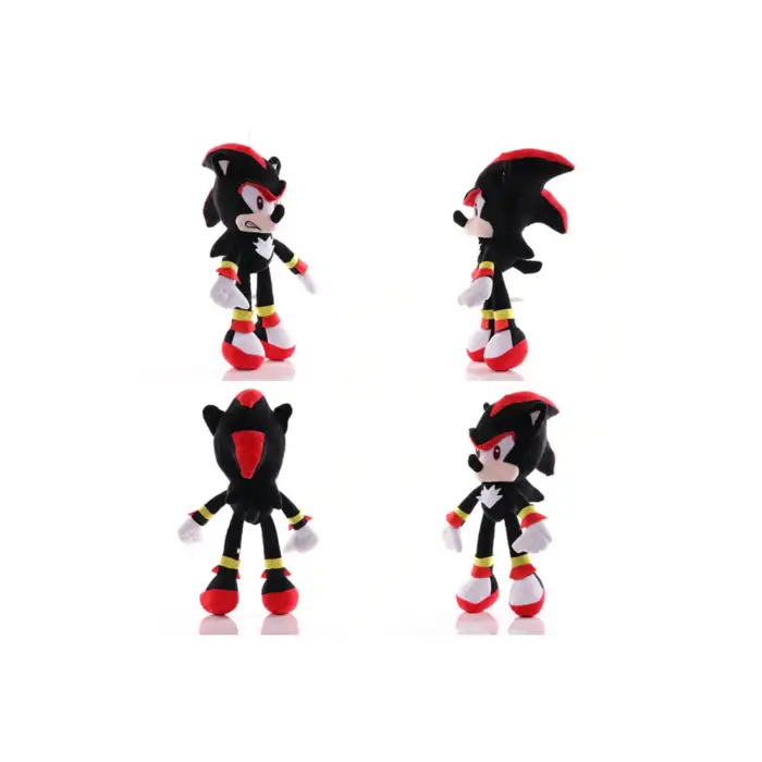 Kumik Es66088 Sonic Boom Hedgehog & Arkadaşları Figür Peluş Oyuncak Büyük Boy Shadow Hedgehog 28 Cm.