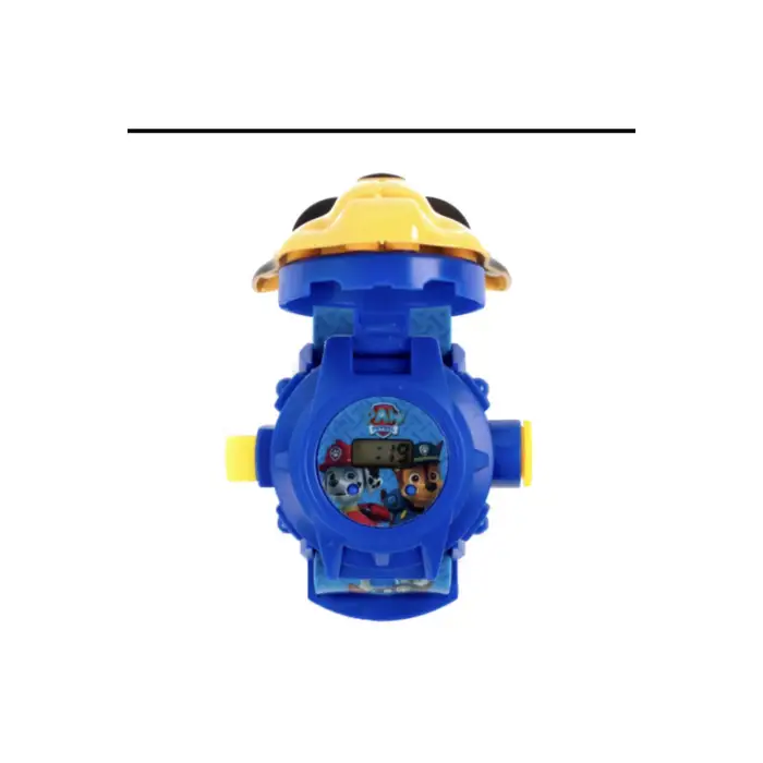 Kumik Paw Patrol Çocuk Kapaklı Projektörlü Işıklı Resimli Dijital Saat Doğum Günü Yeniyıl Yılbaşı Hediyesi