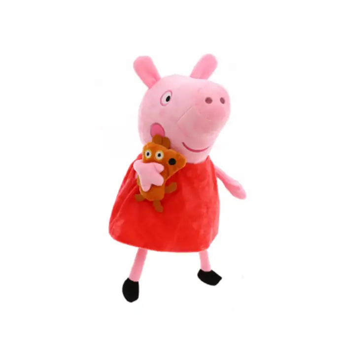 Kumik Kırmızı Peppa Pig Yumuşak Domuz Oyuncak 25cm Peppa