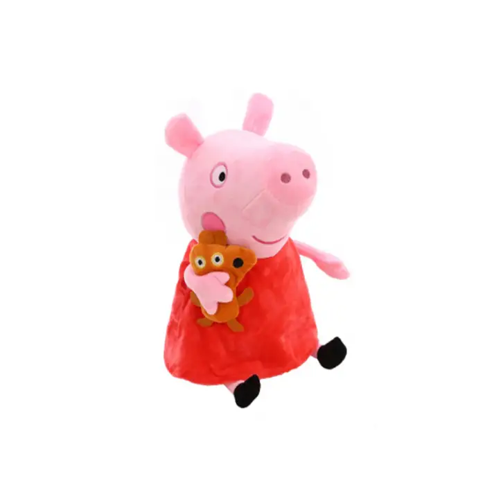 Kumik Kırmızı Peppa Pig Yumuşak Domuz Oyuncak 25cm Peppa