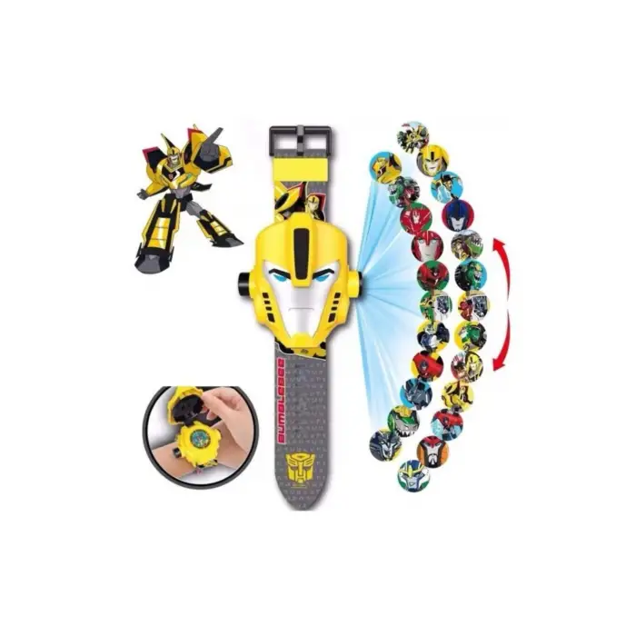 Kumik Bumblebee Figürlü Projeksiyonlu Dijital Kol Saati