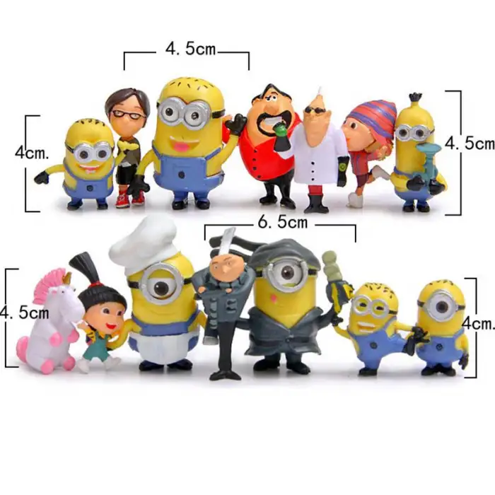 Kumik Minions mini Figür 14 lü