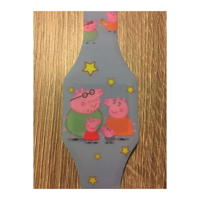 Kumik Pig Dijital Işıklı Çocuk Saati