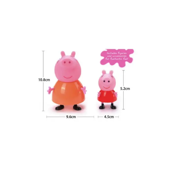 Kumik Peppa Pig Peluş ve 4 lü Peppa pig figür seti
