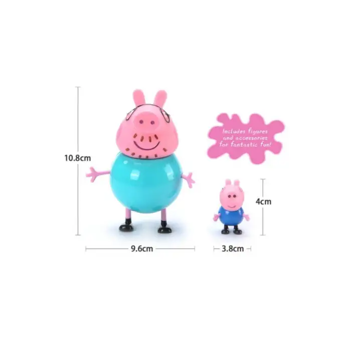 Kumik Peppa Pig Ailesi 4 lü figür oyuncak