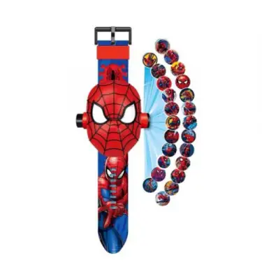 Spider-man örümcek Adam 3d Oyuncak Projeksiyonlu Saat
