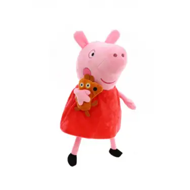 Kumik Kırmızı Peppa Pig Yumuşak Domuz Oyuncak 25cm Peppa