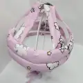 Bebek Kafa Koruma Güvenlik Başlığı Ayarlanabilir Emniyet Kaskı ( Pembe )