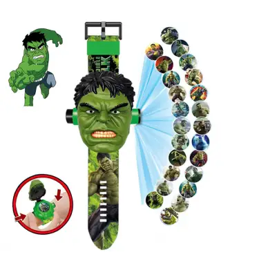 Kumik Hulk Projeksiyonlu Saat 24 Ayrı Resim