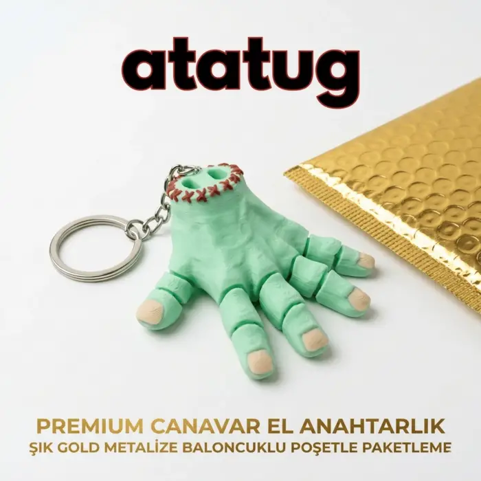 Premium Canavar El Anahtarlık - 3D Baskı - Thing Figür