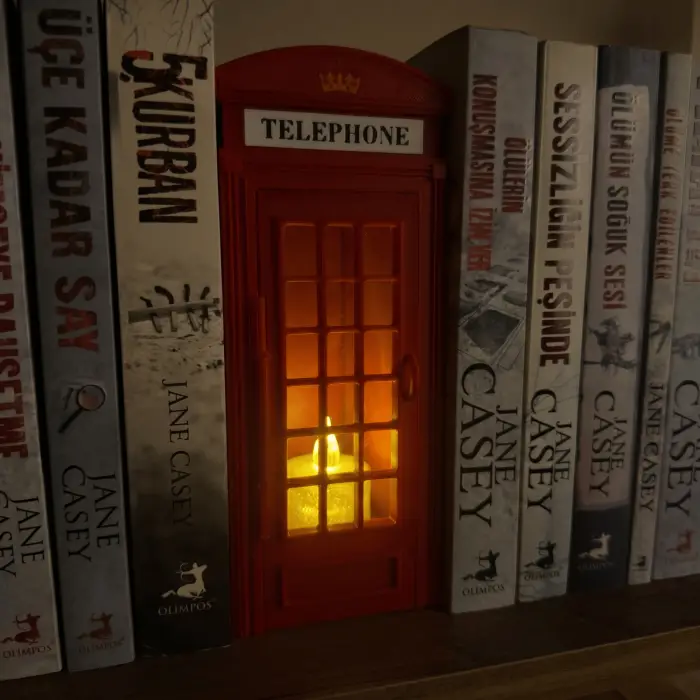 Londranın İkonu: Özel Hediye Kutulu Telefon Kulübesi Kitap Nook (Book Nook) Modeli