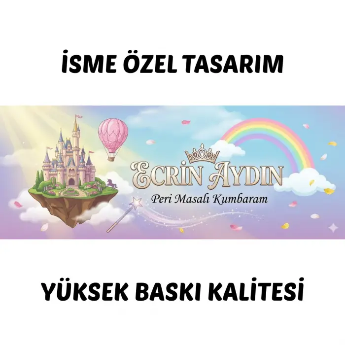Öğrenciye Özel İsimli Peri Masalı Temalı Kumbara - Büyülü Karne ve Sınıf Hediyesi