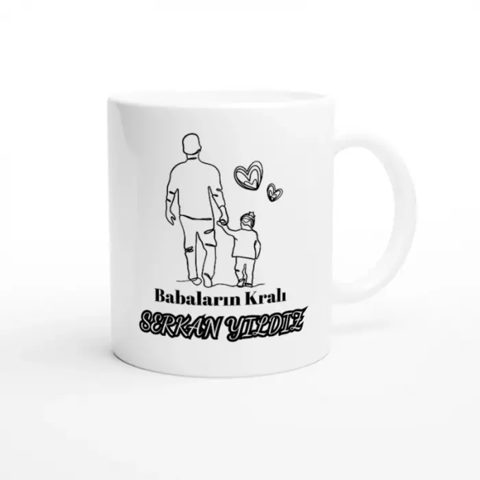 Babalara Özel İsimli Kupa Bardak